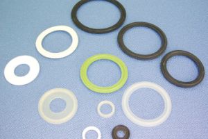 Custom compression-molded silicone gasket in WH factory