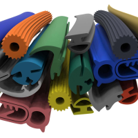 Custom extruded silicone sealing strips for outdoor use