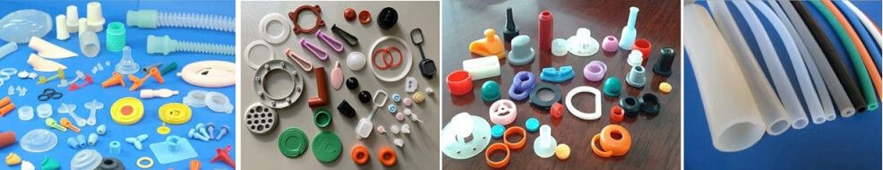 Various custom silicone gasket samples by WH Silicone